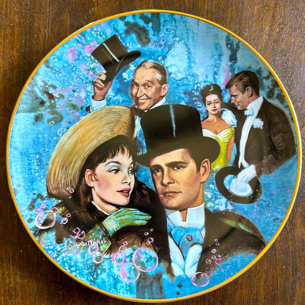 The Golden Age Of Cinema "Gigi" 1978 Collectors Plate With COA
